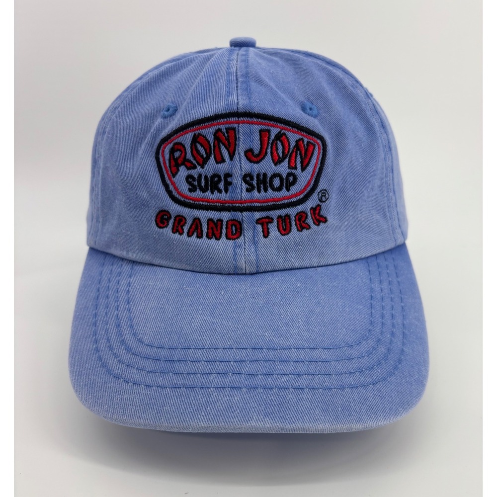 Ron Jon Surf Shop Grand Turk Hat Mens OSFM Blue Strapback Embroidered
